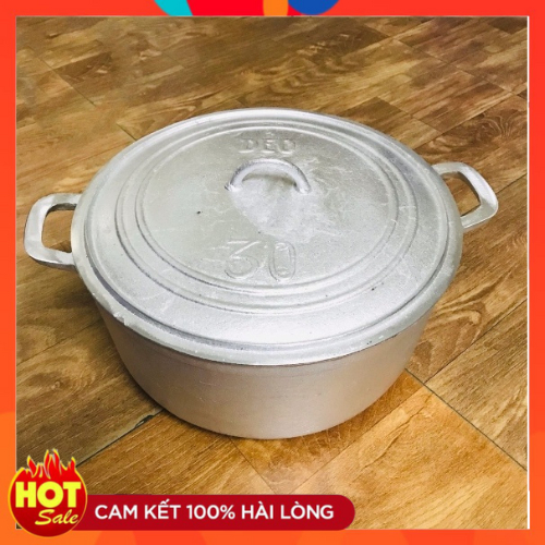 Nồi Gang Đúc Thủ Công Làng Nghề Số 30 (ĐK 30cm)