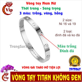 LẮC TAY TITAN Cặp Đôi Tình Yêu màu TRẮNG, VÀNG, HỒNG | VÒNG TAY Sang Đẹp - Vt067T