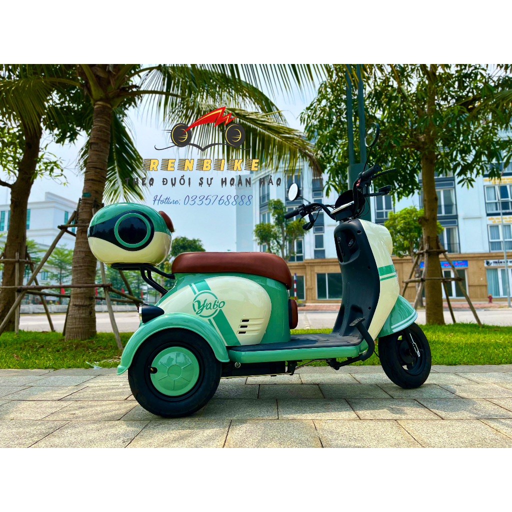 Xe điện ba bánh YOBO, Xe điện cho người già, người khuyết tật, Bình điện 48V30Ah, BH lên đến 3 năm