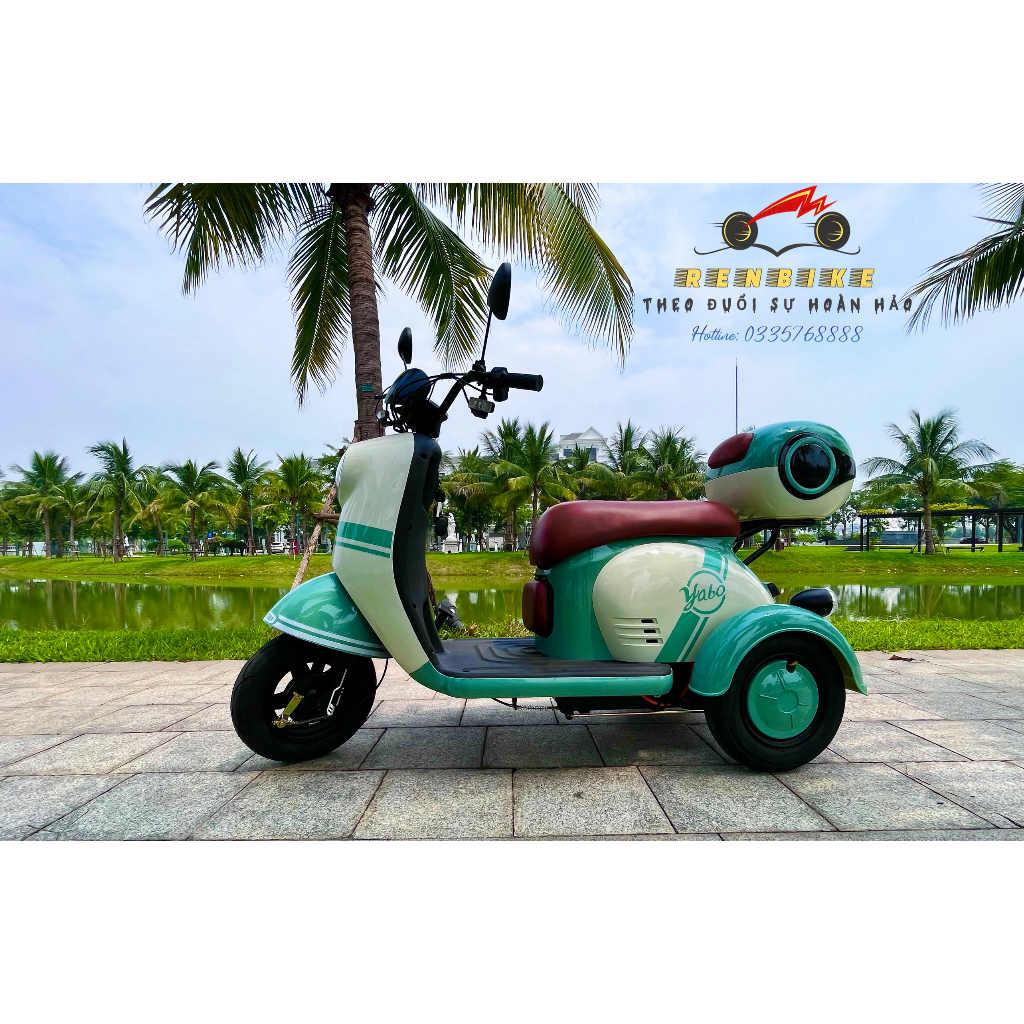 Xe điện ba bánh YOBO, Xe điện cho người già, người khuyết tật, Bình điện 48V30Ah, BH lên đến 3 năm