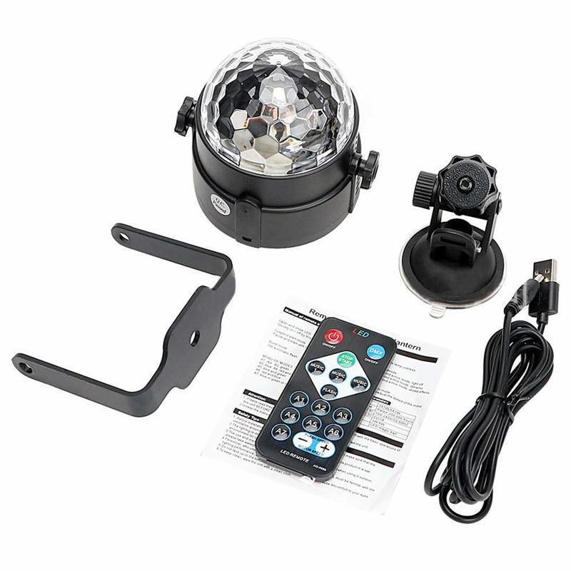 Đèn led xoay 7 màu vũ trường nháy chớp theo nhạc bay phòng sân khấu cảm ứng nhạc