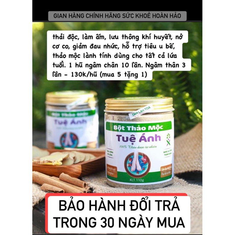 Bột Thảo Mộc Tuệ Ánh (Bảo hành đổi trả trong 30 ngày)