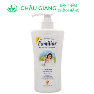 Sữa tắm trắng da familiar tinh chất sữa dê chai 1100ml
