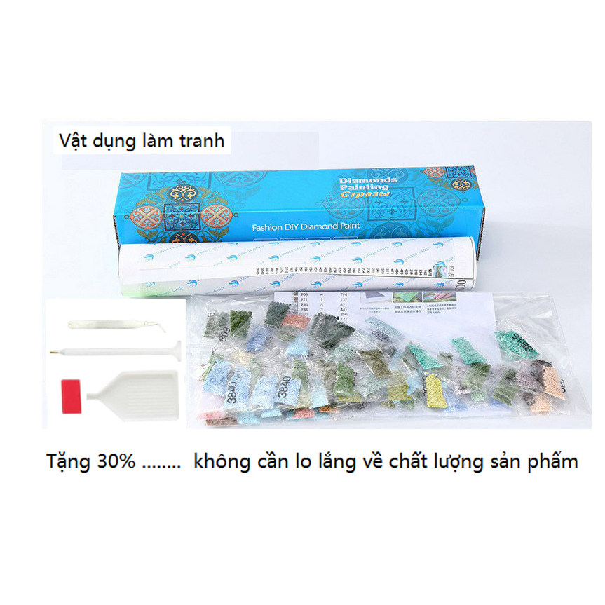 Tranh đính đá tự làm full kín bức tranh - Đức Phật Thích Ca