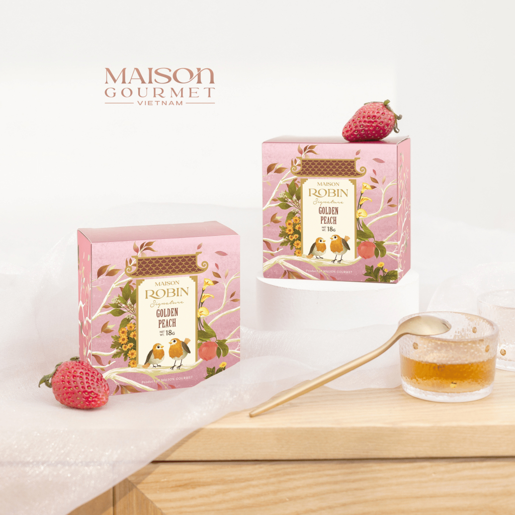 Trà Golden Peach Maison Gourmet - Làm Gọn Vóc Dáng - Cung Cấp Vitamin