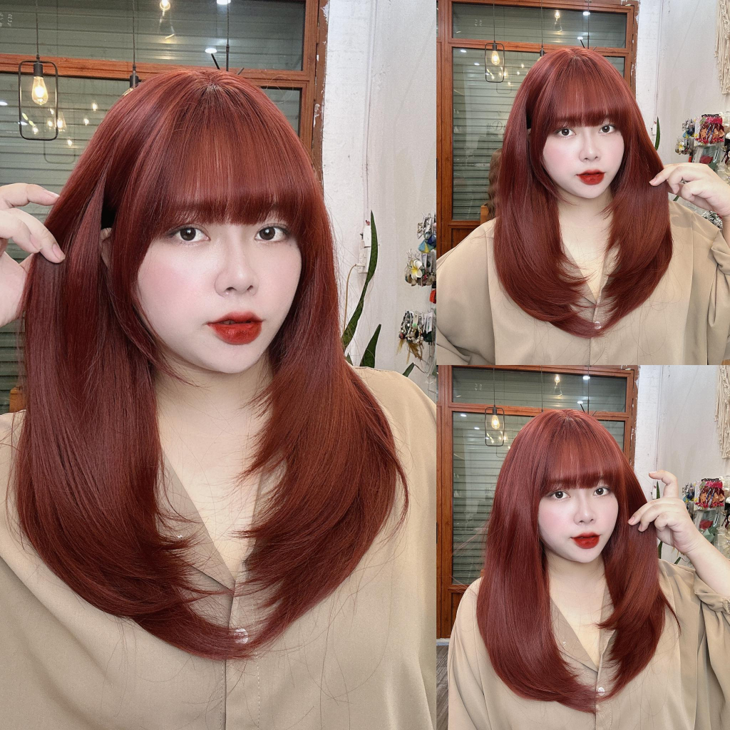 DJ-09 Tóc giả nữ nguyên đầu layer  50-55cm