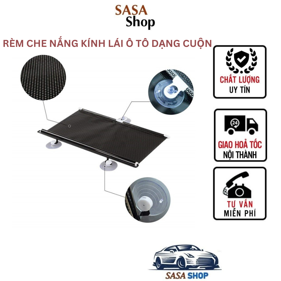 Rèm Che Nắng Kính Lái Ô Tô Dạng Cuộn Thông Minh | BigBuy360 - bigbuy360.vn