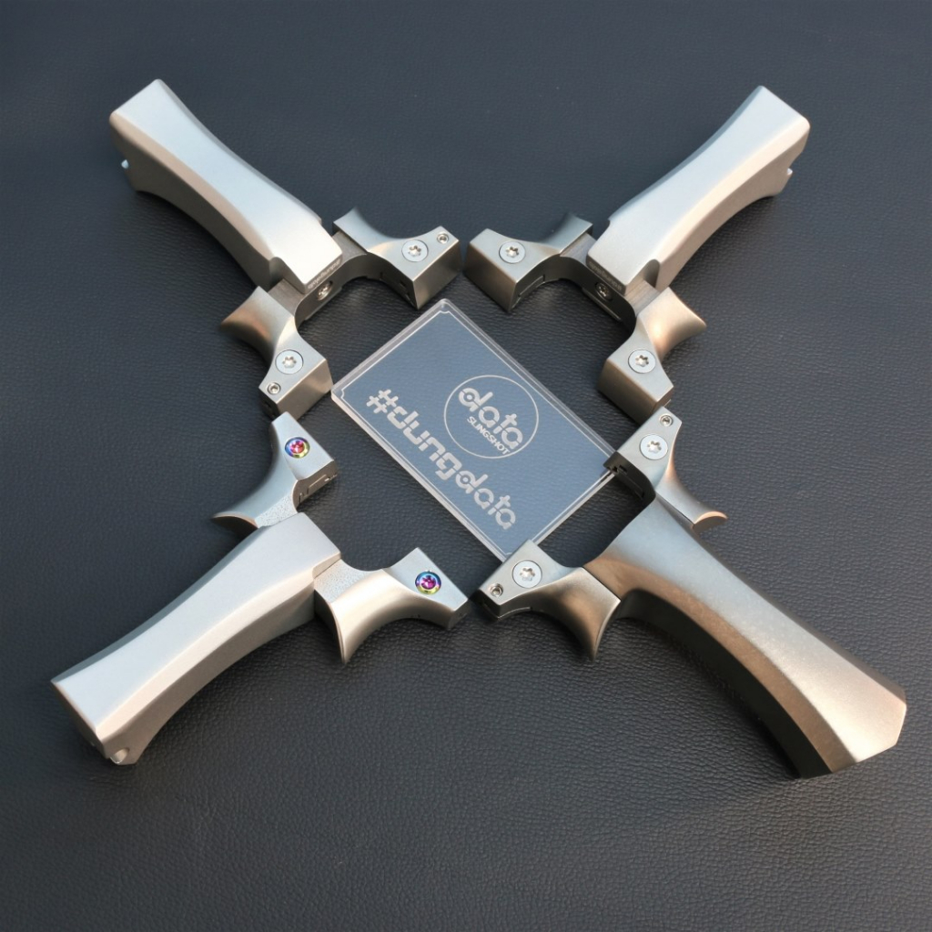 Ná Cao Su Miracle Full Titan Chạc 80 70 | Cánh Titan / Inox Cán Nhôm - DATA SlingShot
