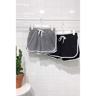 Quần đùi thun Fmstyle Shop Quần short đùi thun có viền túi nữ mặc đi gym mặc ở nhà 220312001