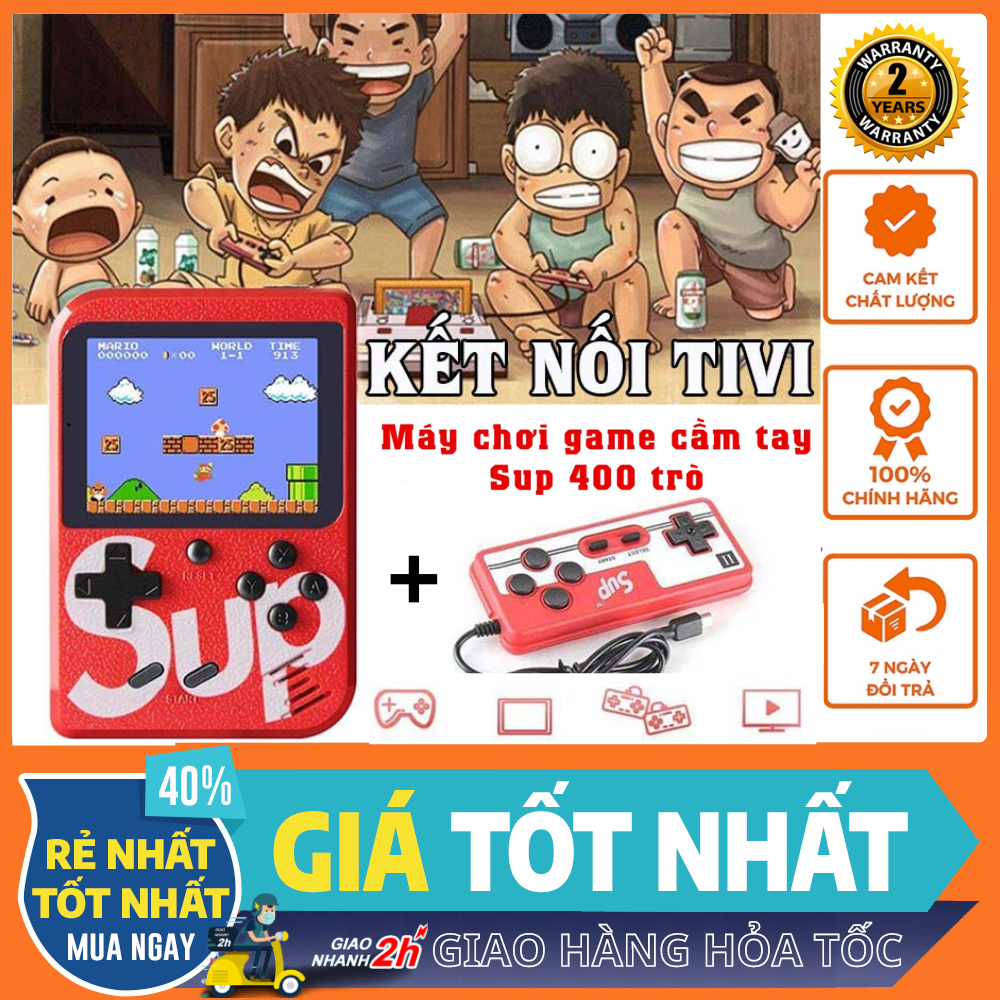 Máy Chơi Game Sup 400 Game In 1 Retro Kèm Tay Cầm Chơi Game  , Kết nối Tivi chơi 2 người ,Máy chơi game điện tử 4 nút