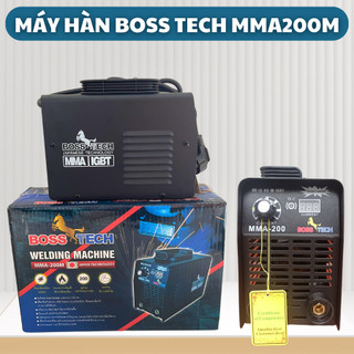 Máy hàn Boss Tech MMA-200 mini full bộ kiện dây hàn Máy hàn que liên tục Bảo Hành 12 Tháng