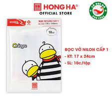 Bọc Vở Nilon Cấp I Hồng Hà 3245 (Tập 10 Chiếc, KT: 170x240mm)