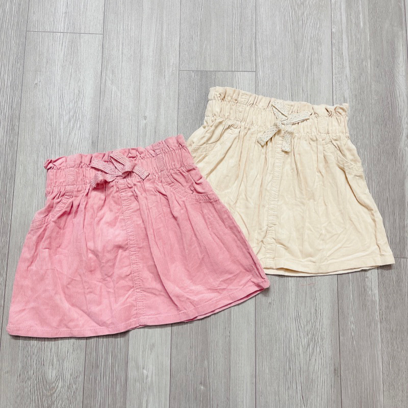 XD- Chân váy nhung tăm mỏng size 9/12m-4/5y