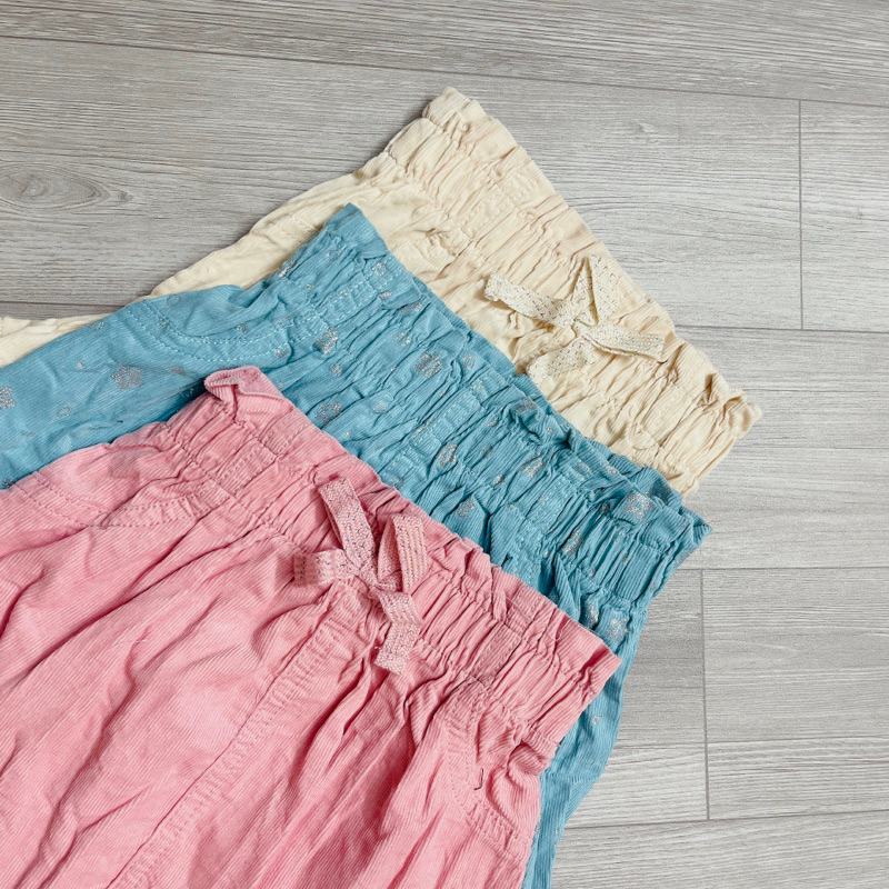 XD- Chân váy nhung tăm mỏng size 9/12m-4/5y