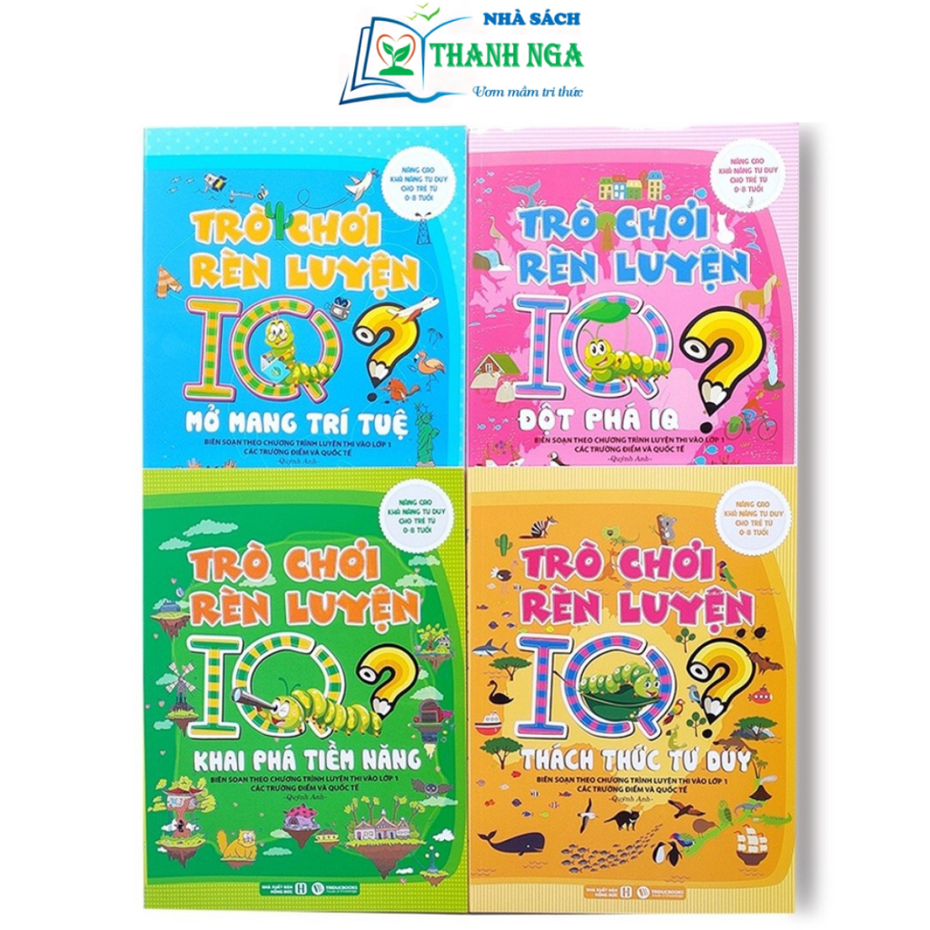 Sách - Bộ 4 Cuốn Trò Chơi Rèn Luyện IQ