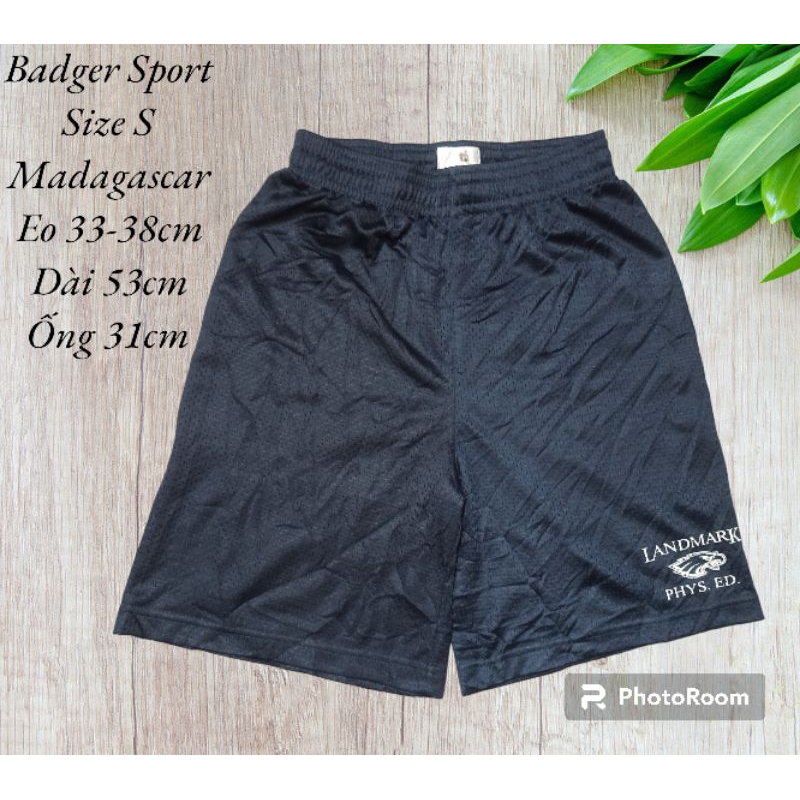 [2hand] Quần short thun lưới thể thao Badger Sport