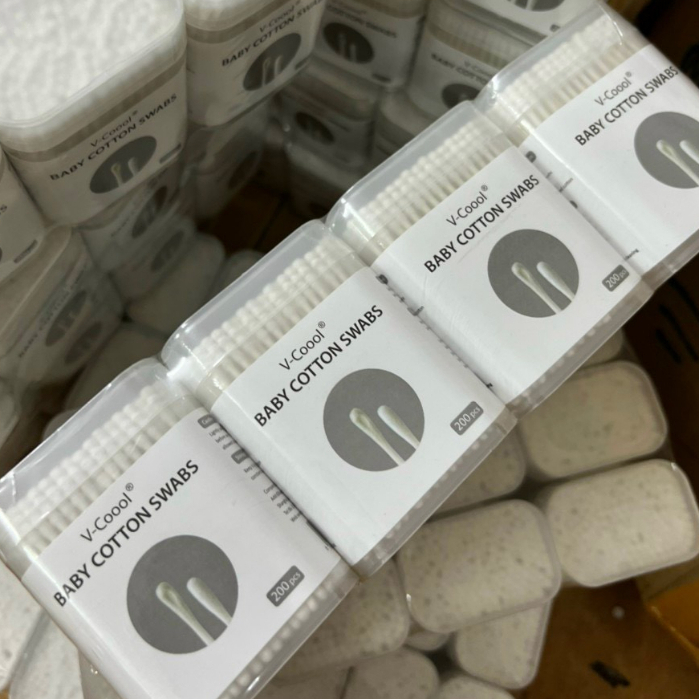 Hộp 200 cây tăm bông cho bé BQSHOP