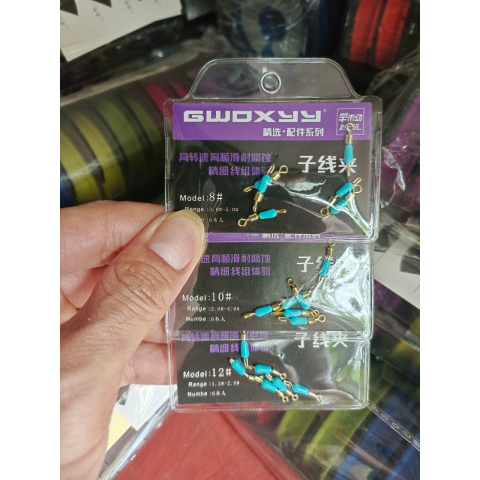 Vỉ Khoá Link Hình Số 8 Số 9 Ma Ní Buộc Câu Đơn Chống Xoắn cao cấp Gwoxyy