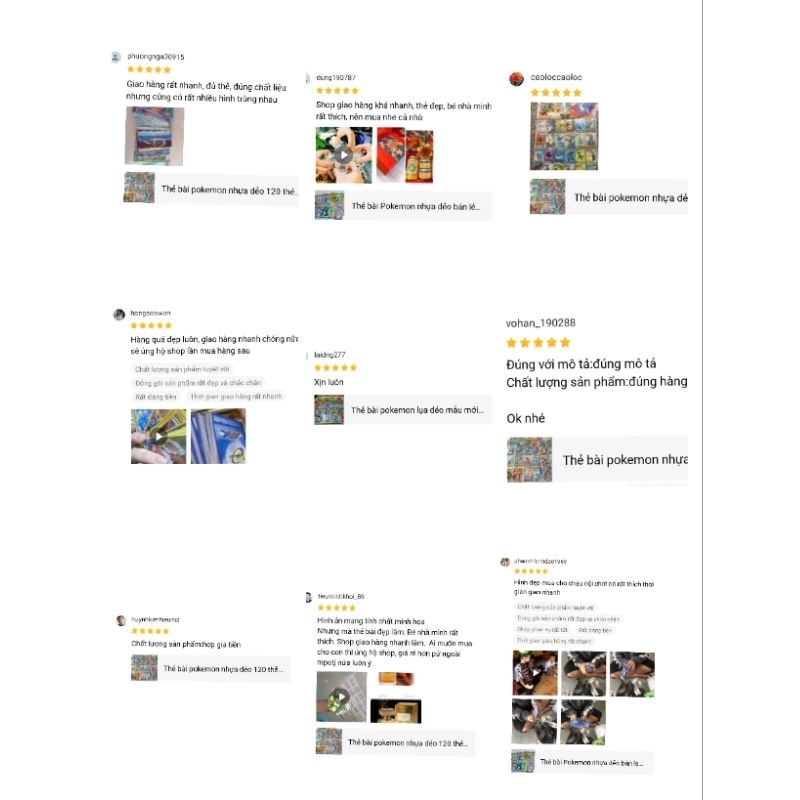 Bộ 1 vỉ thẻ bài Pokemon 120 thẻ loại dẻo bản mới nhất dành cho bé