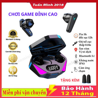 Tai Nghe Gaming X15 Bluetooth 5.1 Không Dây Giảm Tiếng Ồn Cảm Ứng Điều Khiển Vân Tay Âm Thanh Hifi 9D Bảo Hành 12 Tháng 