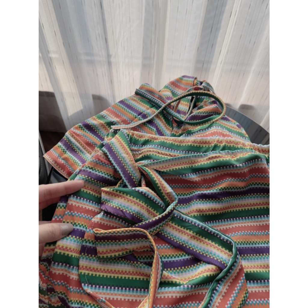 SET BIKINI MẸ BÉ KẺ NGANG CẦU VỒNG