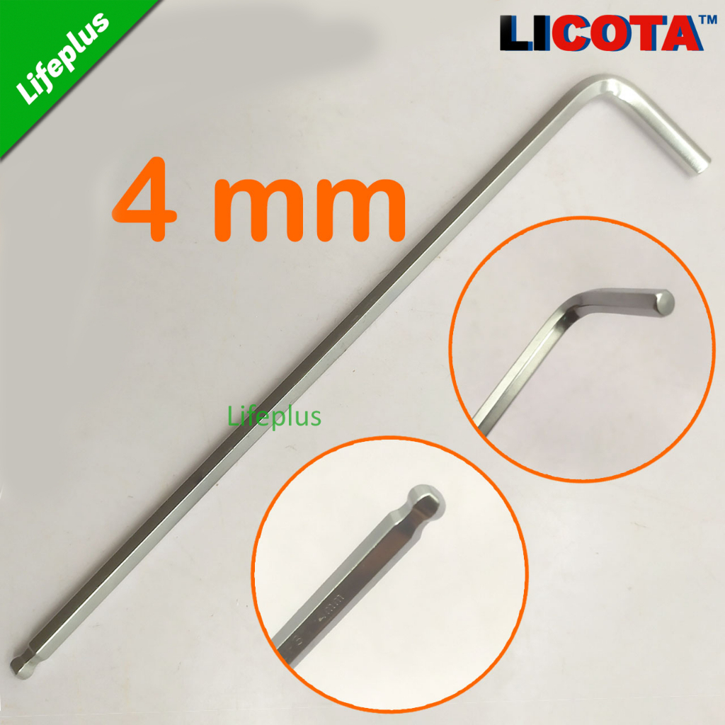 Lục giác bi lẻ LICOTA xi bóng Thép Cr-V