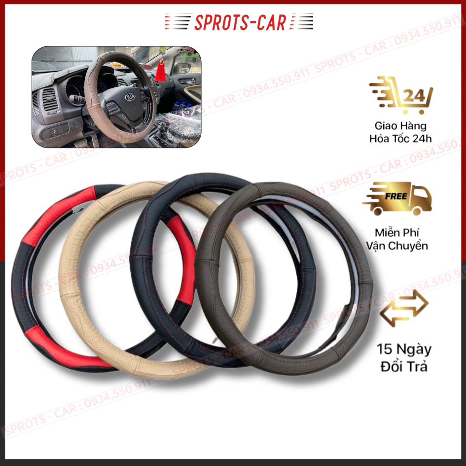 Bọc Vô Lăng Da Thật 100% Hàng Cao Cấp