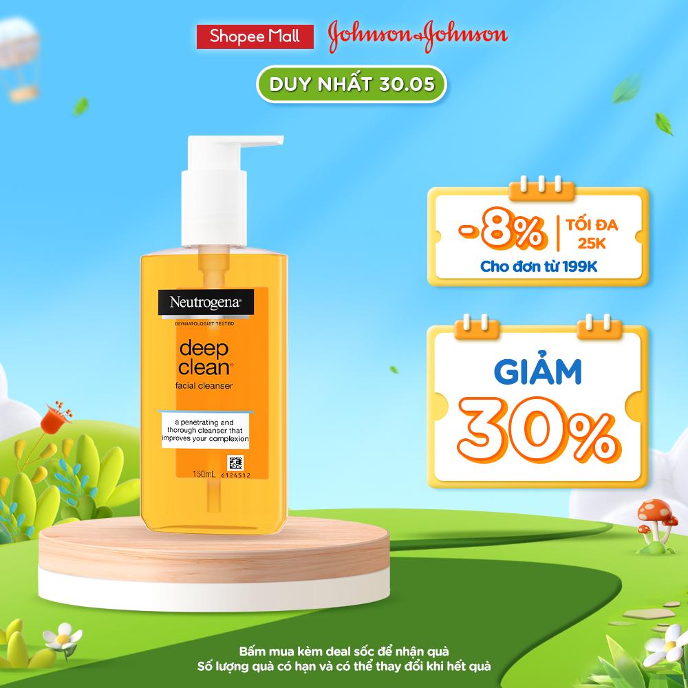 Sữa rửa mặt Neutrogena làm sạch sâu 150ml - 101005926