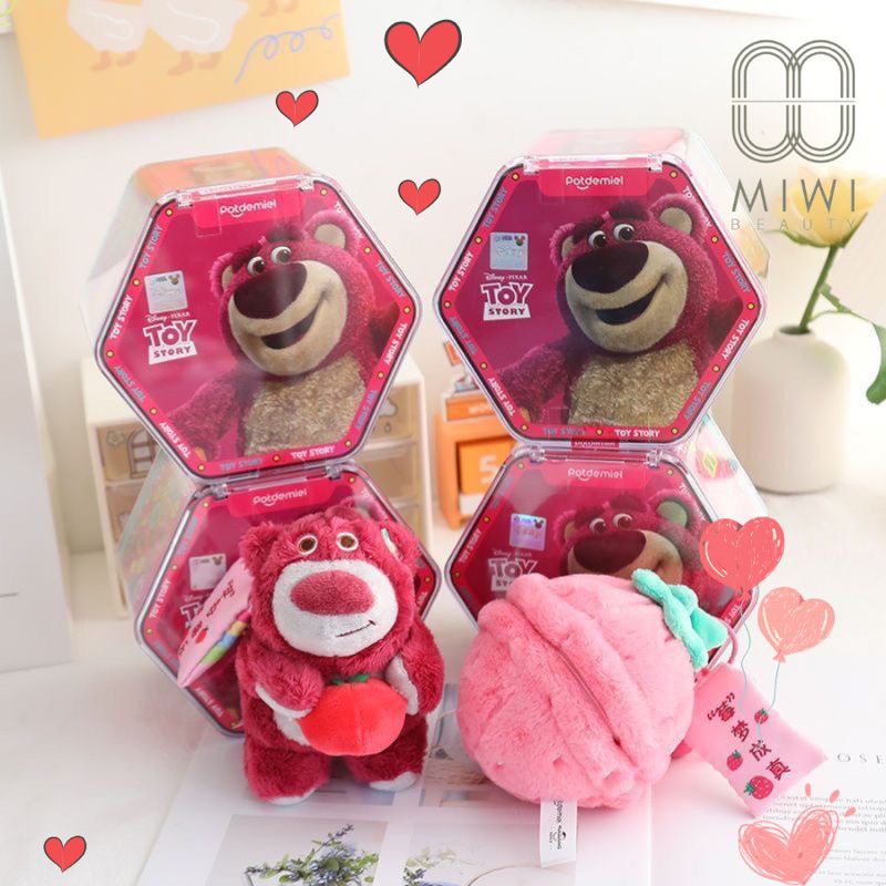 Hộp Ngạc Nhiên Blindbox Móc Khoá Gấu Dâu Lotso Thơm Mùi Dâu