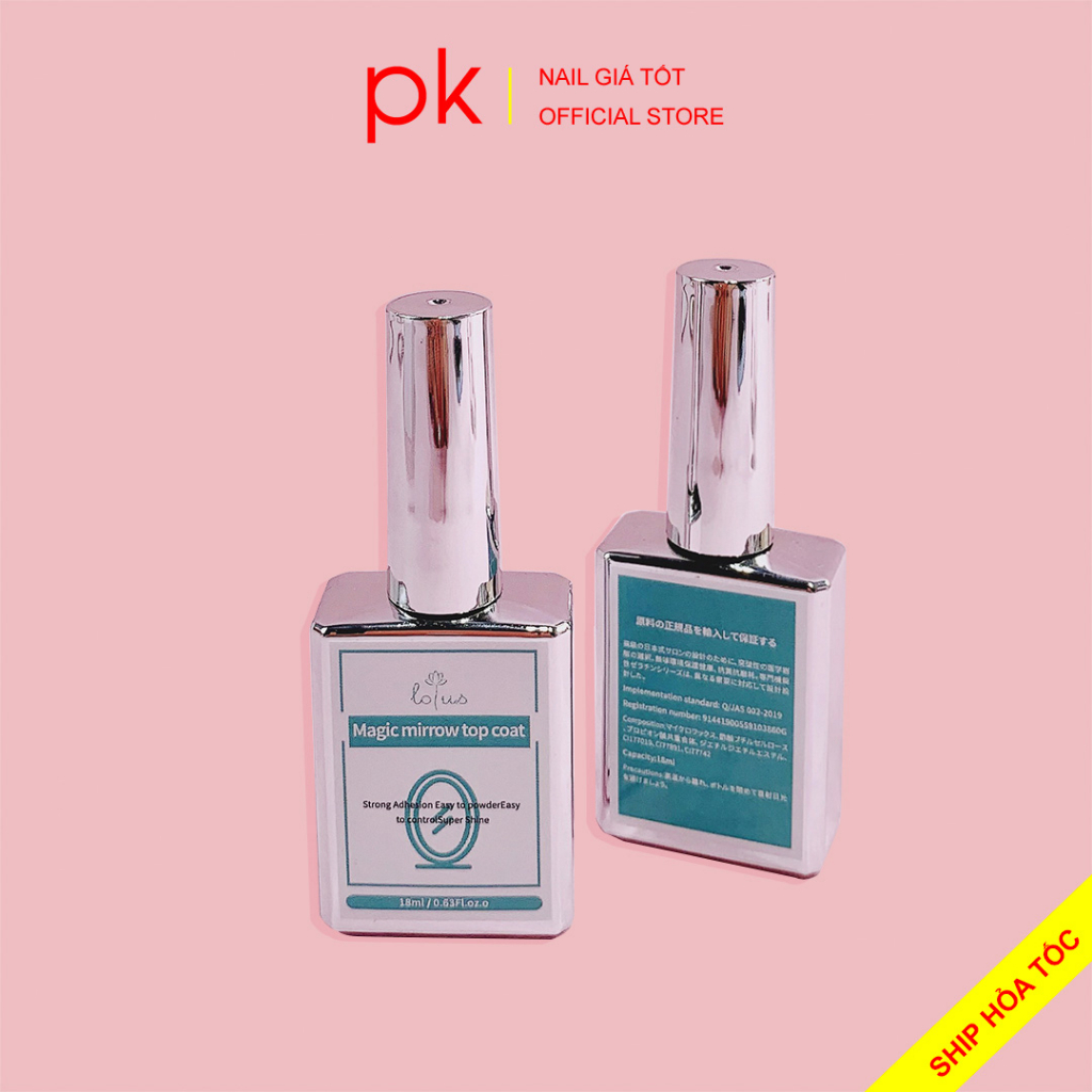Top tráng gương, sơn tráng gương lotus chai 18ml ( Magic mirrow )