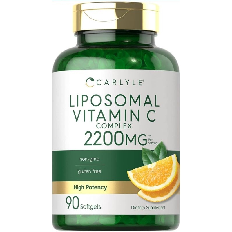 Viên Uống Trắng Da Liposomal Vitamin C Complex 2200mg Giảm Thâm Nám, Tăng Miễn Dịch Carlyle 90v