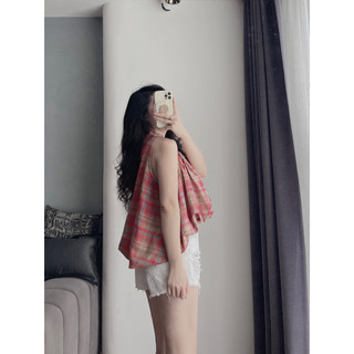 C121- SƠ MI SÁT NÁCH KẺ ĐỎ BỒNG GẤU