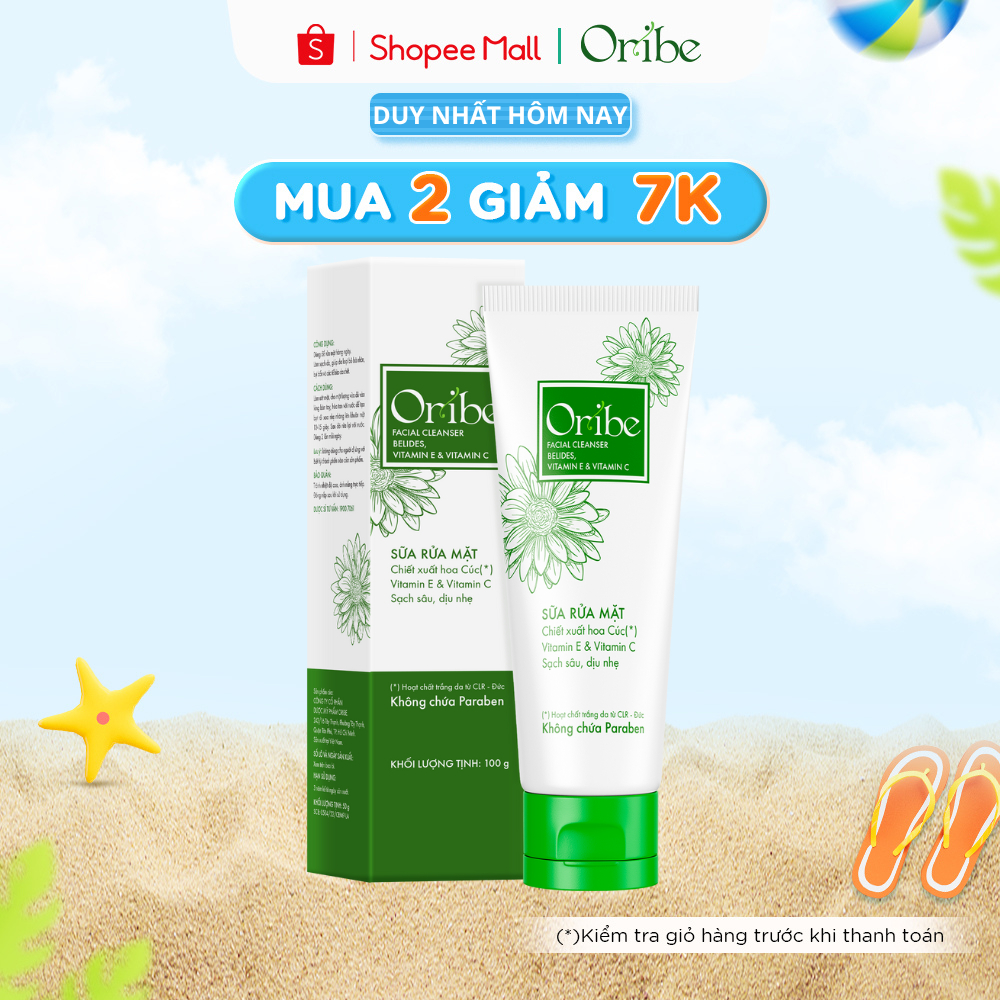 Sữa Rửa Mặt Oribe Dưỡng Ẩm Dịu Nhẹ Cho Da Mụn Dưỡng Trắng Da Thu Nhỏ Lỗ Chân Lông Kiềm Dầu Và Làm Sạch Da - 100g