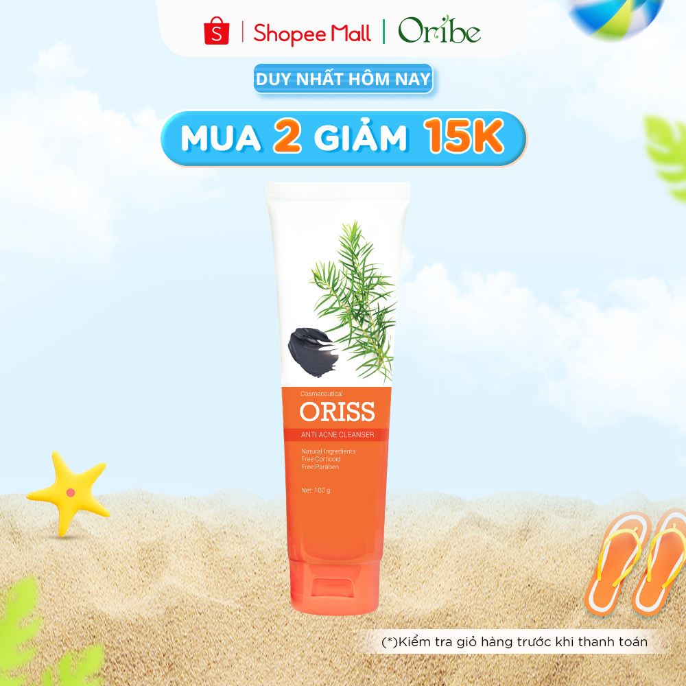 Sữa Rửa Mặt Oriss Dưỡng Trắng Tạo Bọt Ngừa Mụn Dưỡng Ẩm Tẩy Tế Bào Chết Thu Nhỏ Lỗ Chân Lông - 100g