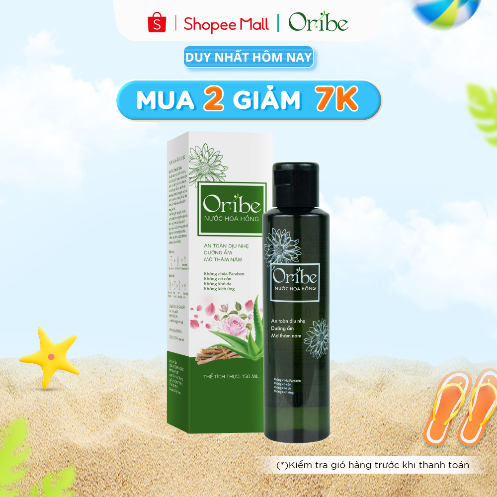 Toner Nước Hoa Hồng Oribe Dưỡng Ẩm Cho Da Mụn Cân Bằng Ph Làm Sạch Da Và Thu Nhỏ Lỗ Chân Lông - 150ml