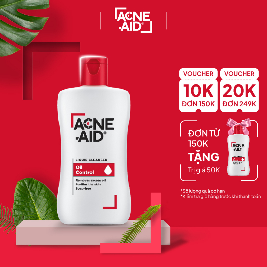 Sữa rửa mặt ACNE - AID LIQUID CLEANSER 100ml - Cho Da Nhờn Và Mụn