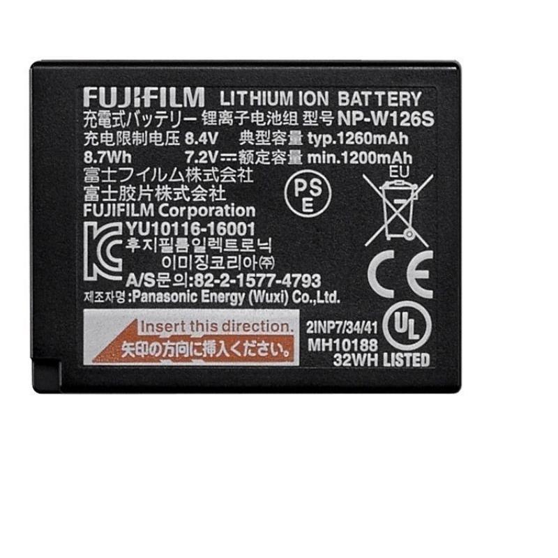 BH 6 tháng - Pin sạc Fujifilm W126S cho FinePix X-A5, X-H1, X-A10, X100F, X-T10, X-T20, X-Pro1, X-Pro2, 30EXR, HS33EXR..