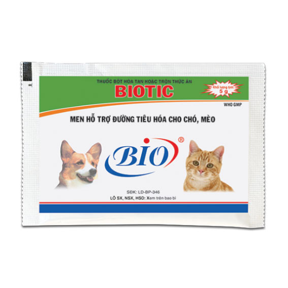 Men Tiêu Hóa Hỗ Trợ Đường Ruột Cho Chó Mèo BIOTIC gói 5g - Thú Cưng Của Tui