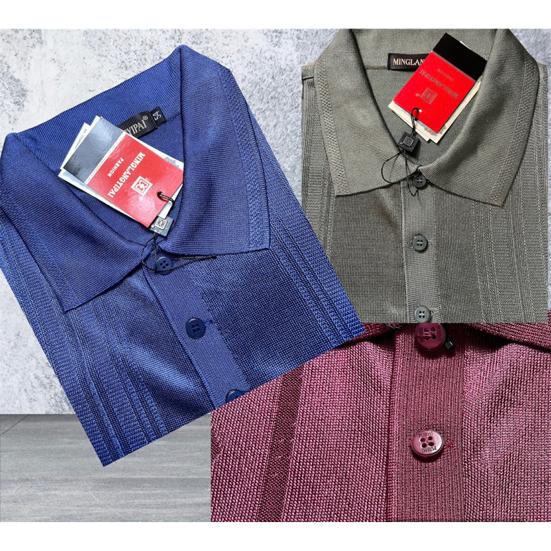 Áo Thun Mông Tơ Ghi Nam Trung Niên hàng Quảng Châu nhiều màu