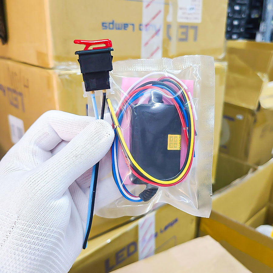 Đèn trợ sáng s20 chuyên tour 55W Phá Sương Mù lắp xe máy, ô tô , xe tải 12-24v  Kèm Mạch Passing V2