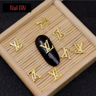 Charm kim loại Logo thương hiệu Charm sắt Logo trang trí móng tay Nail