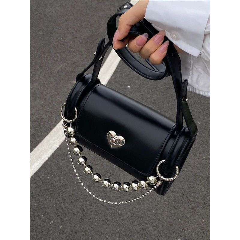 Túi Xách Nữ Thời Trang Thiết Kế Phá Cách, Khuy Cài Trái Tim Thời Thượng