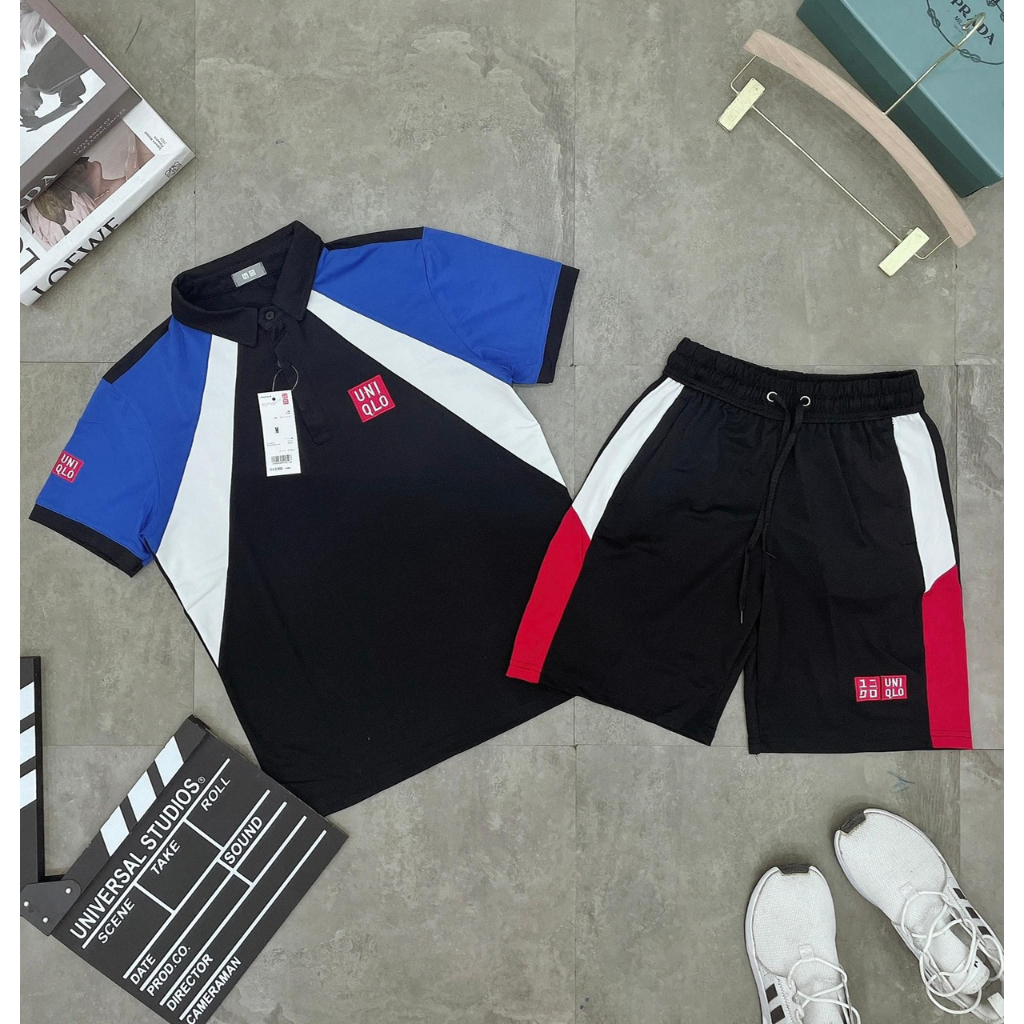 bộ thể thao nam,Bộ nam hè chất poly cực mát, set thể thao nam lining mẫu mới nhất năm 2023.