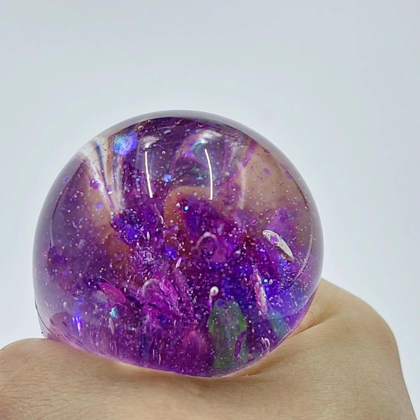 Đồ chơi nắn bóp đàn hồi siêu chậm Squishy trong suốt hình Gấu lấp lánh dễ thương - Đồ chơi giải nén giảm stress