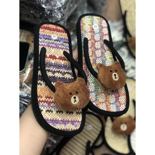 DÉP BỌC GIẢ CHIẾU QUAI KẸP GẮN THÚ ĐẦU GẤU BROWN SIÊU HOT MẪU MỚI FULL SIZE NỮ 36 - 39