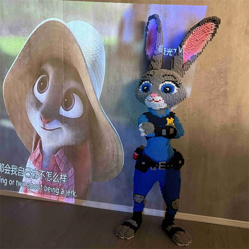 🚚SẴN HÀNG🚚Thỏ Nick Judy LEGO mới ghép hình khối đồ chơi xếp hình người lớn