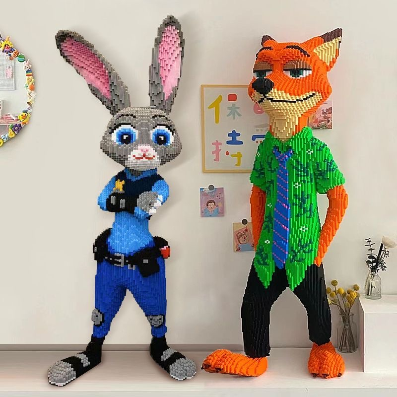 🚚SẴN HÀNG🚚Thỏ Nick Judy LEGO mới ghép hình khối đồ chơi xếp hình người lớn