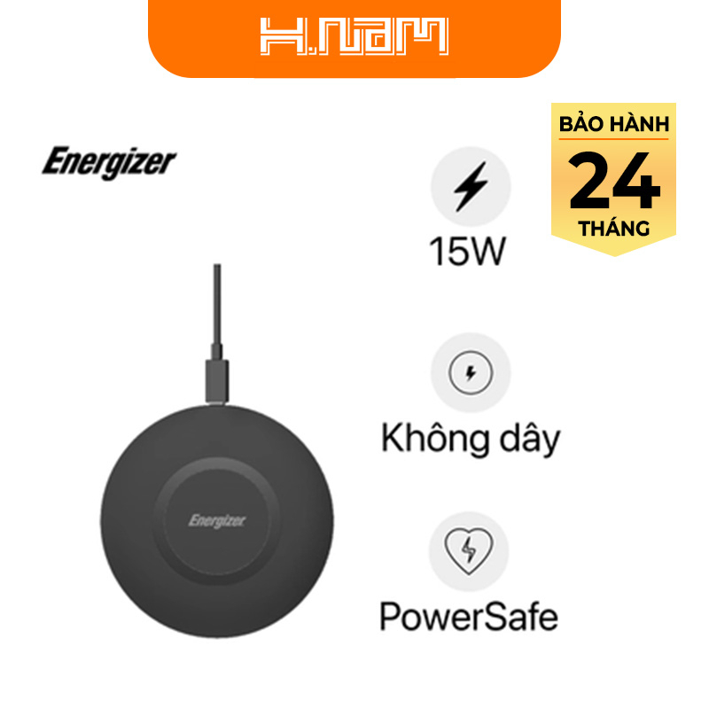 Đế sạc không dây nhanh Energizer 15W (WCP105) Sạc Nhanh