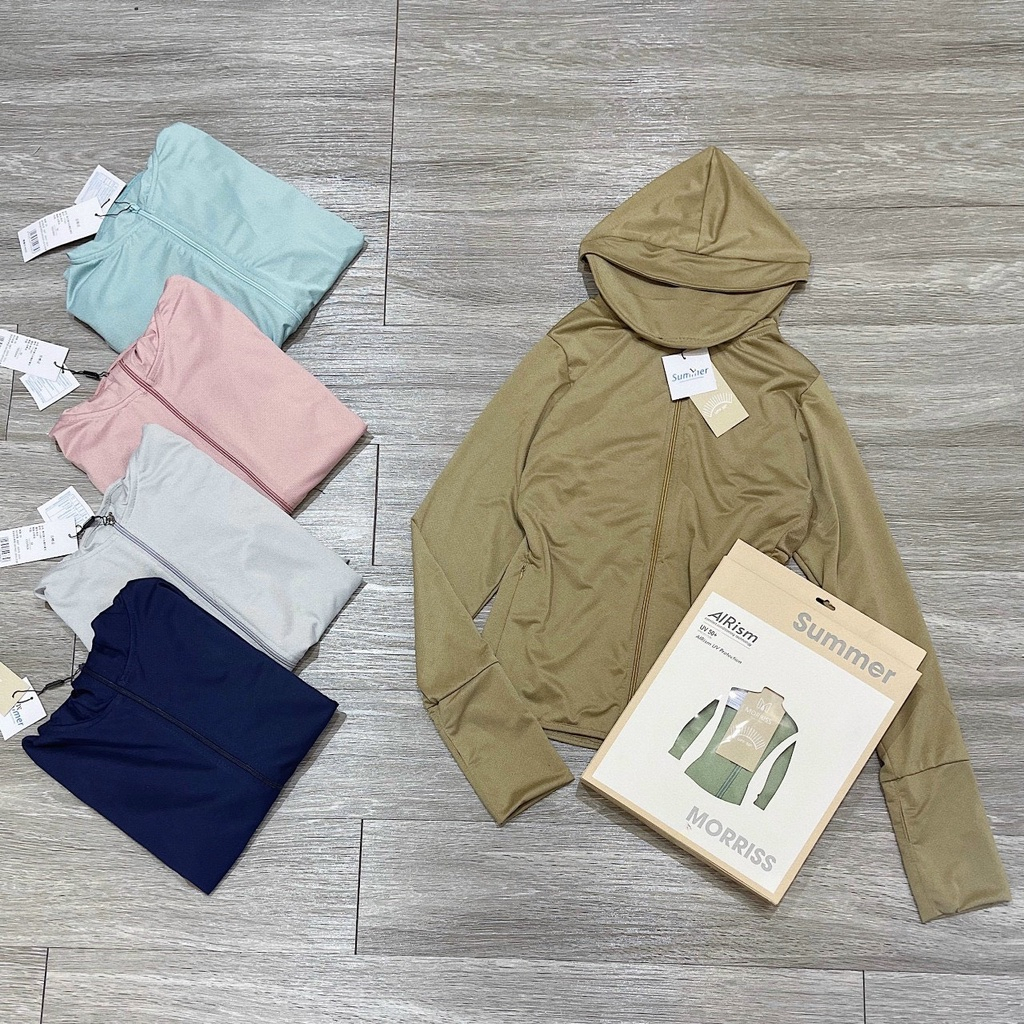 ÁO CHỐNG NẮNG UV MORRISS 1 LỚP CHẤT VẢI AIRISM THUN MÁT LẠNH NĂM 2023