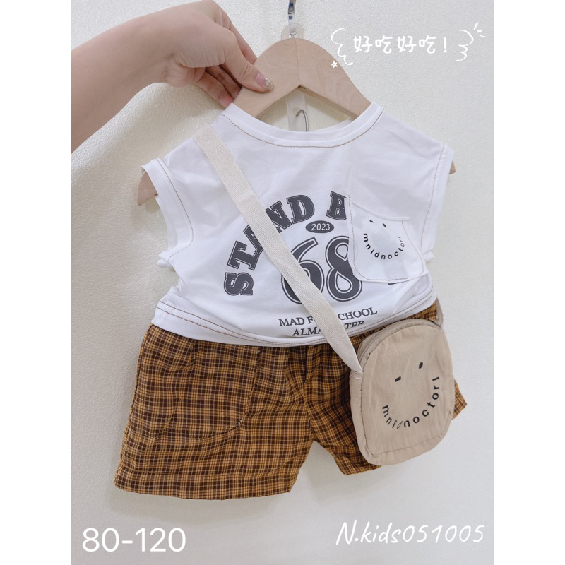 Bộ 3 chi tiết quần kẻ có túi